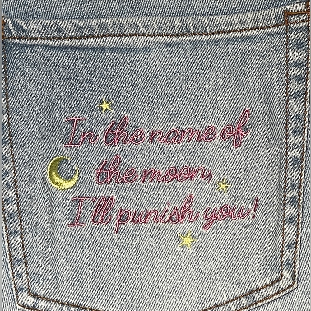 Sailor Moon Mom Jeans  Size: 11 - Picture 2 of 9